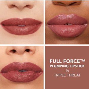 Buxom Full Force Plumping Lipstick (Triple Threat - Deep Nude)